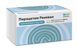 Пирацетам Реневал, таблетки покрытые оболочкой пленочной 400 мг 120 шт