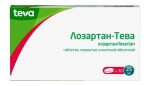 Лозартан-Тева, таблетки покрытые пленочной оболочкой 25 мг 30 шт