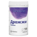 Дрожжи пивные, Vitateka (Витатека) таблетки 0.45 г 100 шт Эко-Мон натуральные