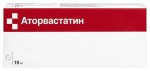 Аторвастатин, таблетки покрытые пленочной оболочкой 10 мг 28 шт